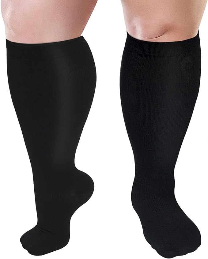 Plus Size Copper Infused Compression Socks