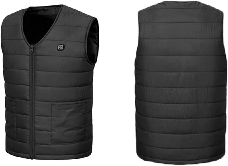 Electric Heated Unisex Thermal Winter Vest Jacket With 5 Heating Zones (Without Collar)