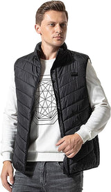 Electric Heated Unisex Thermal Winter Vest Jacket With 9 Heating Zones