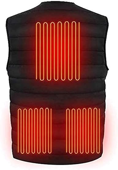 Electric Heated Unisex Thermal Winter Vest Jacket With 5 Heating Zones (Without Collar)