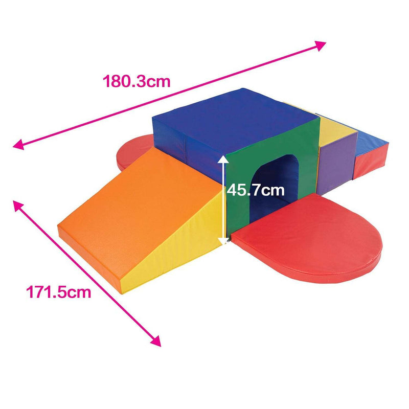 6Pcs Soft Foam Indoor Tunnel Maze Play Set