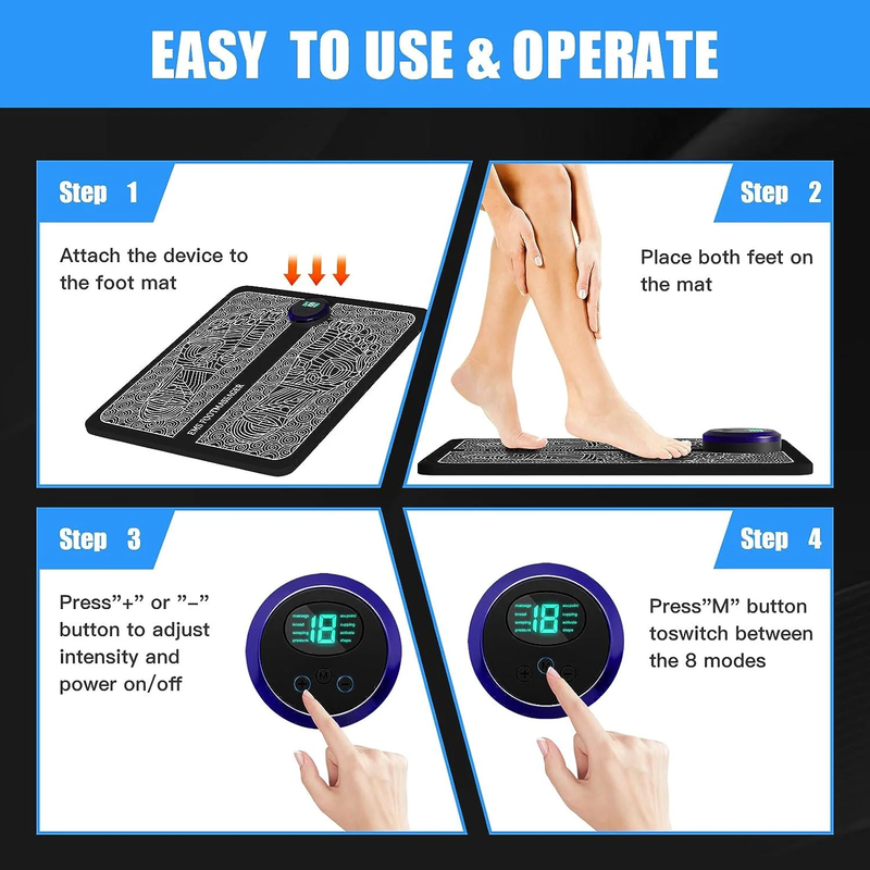 EMS (Electrical Muscle Stimulation) Foot Massager Portable