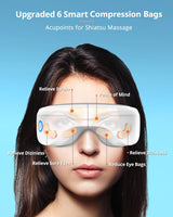 Ergonomic 5 Mode Eye Massager With Heat & Bluetooth Music