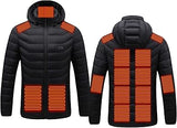 Electric Heated Thermal Winter Jacket With 15 Zones Including Shoulders & Elbows