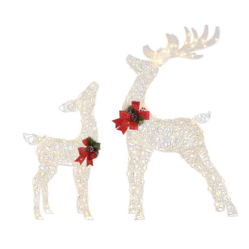 170 LEDs Fairy Light 2Pc Reindeer Christmas Lights Decoration Set