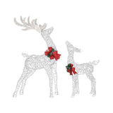 170 LEDs Fairy Light 2Pc Reindeer Christmas Lights Decoration Set