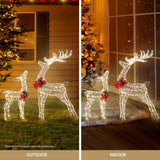 170 LEDs Fairy Light 2Pc Reindeer Christmas Lights Decoration Set