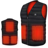 Electric Heated Unisex Thermal Winter Vest Jacket With 5 Heating Zones (Without Collar)