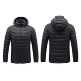 Electric Heated Thermal Winter Jacket With 15 Zones Including Shoulders & Elbows