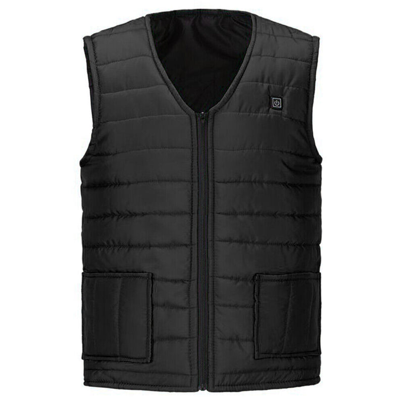 Electric Heated Unisex Thermal Winter Vest Jacket With 5 Heating Zones (Without Collar)