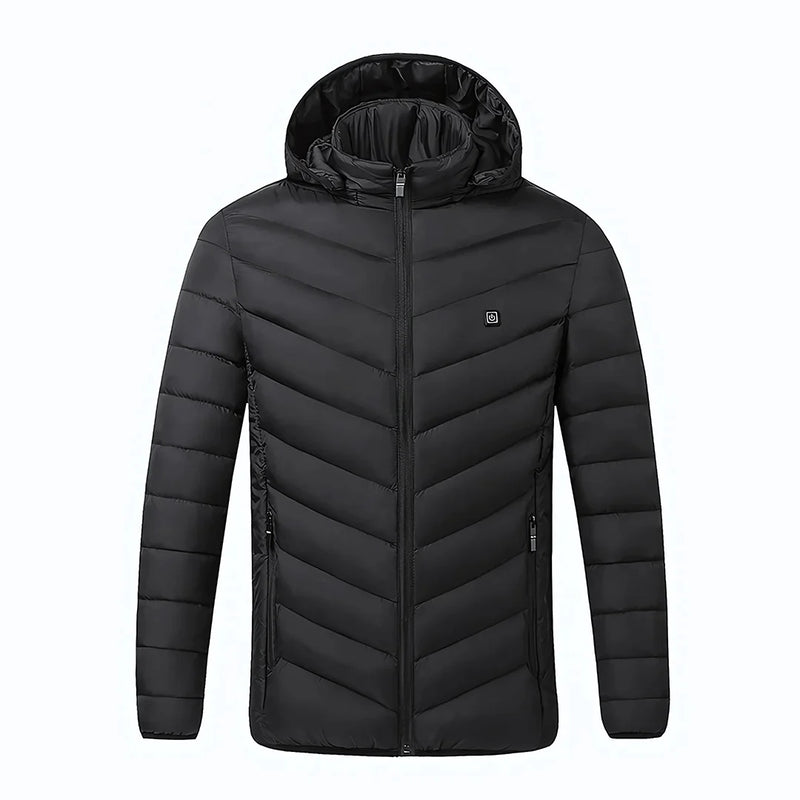 Electric Heated Unisex Thermal Winter Jacket With 9 Heating Zones