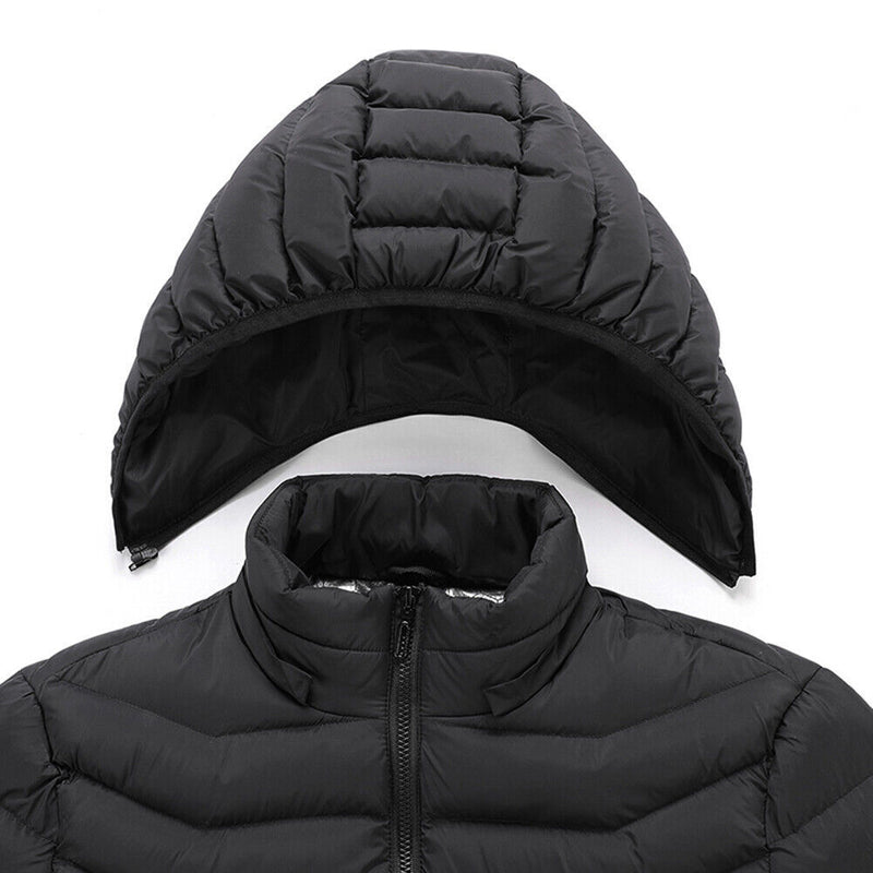 Electric Heated Thermal Winter Jacket With 15 Zones Including Shoulders & Elbows