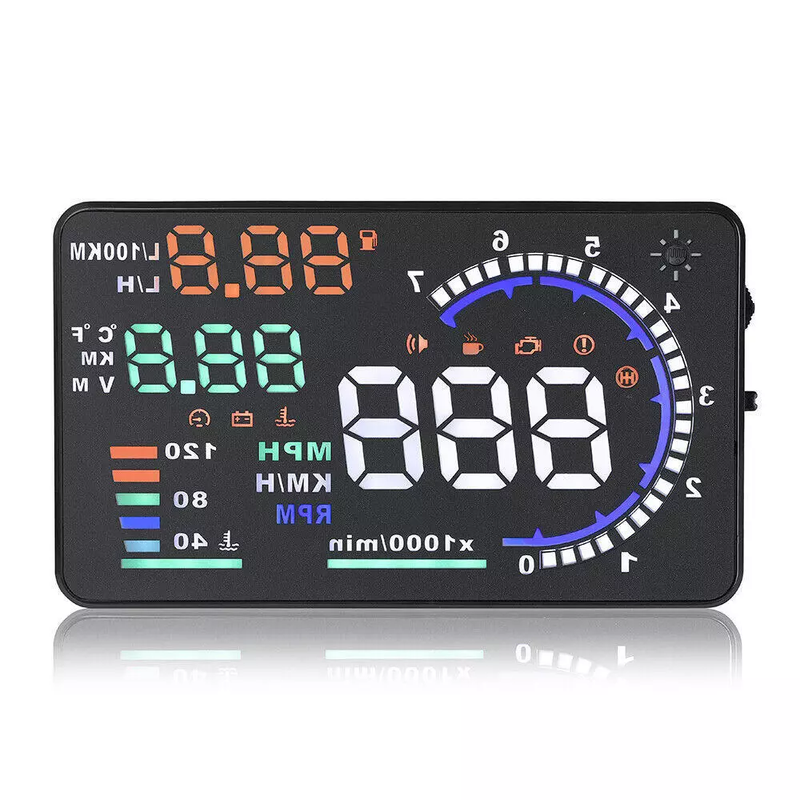 Auto Head Up Windshield Speed & Gauges Display