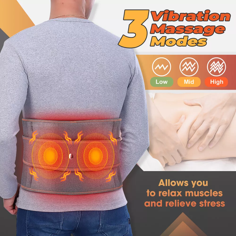 Electric Heated Waist Vibration Massager