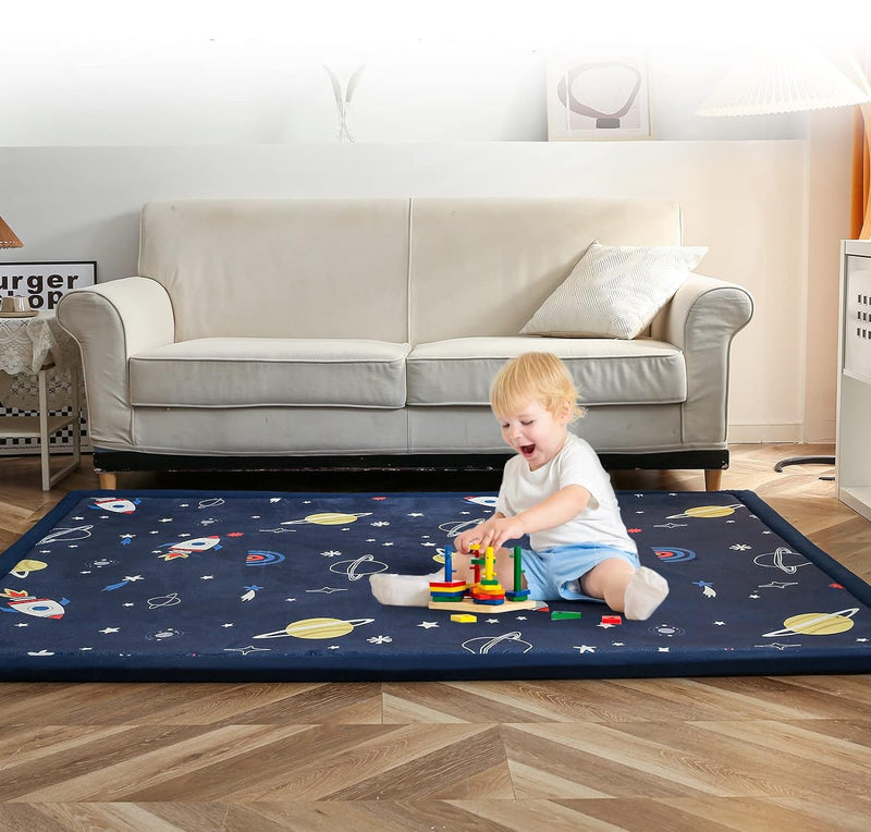 Kids 2cm Coral Velvet Nursery Rug