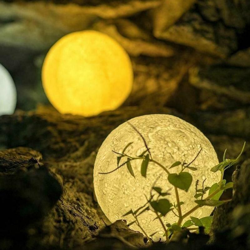 Multi Coloured 3D Moon Lamp - 20cm